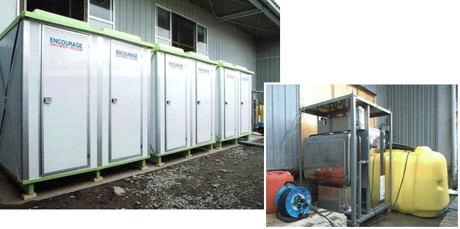 長岡市の中学校体育館