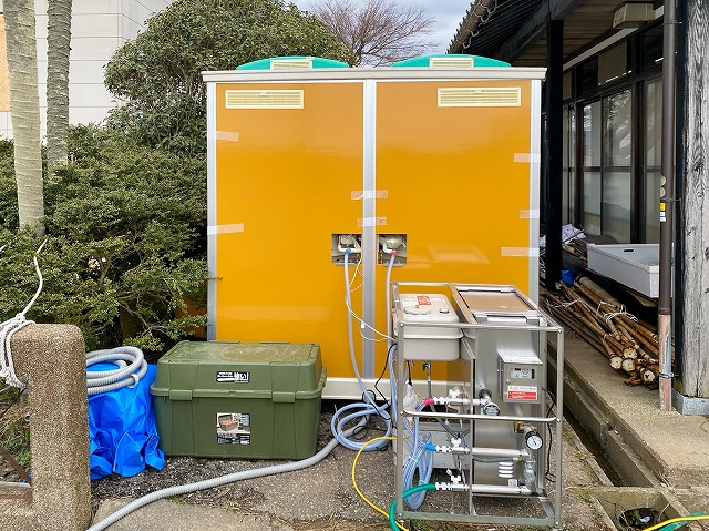 設置した裏側の様子