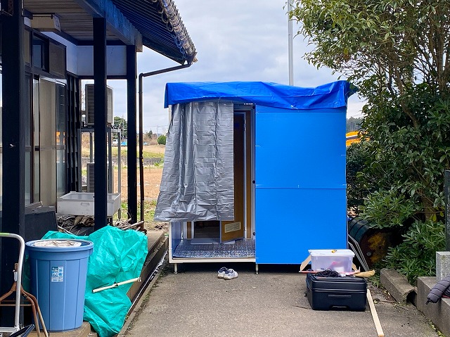 設置されている様子