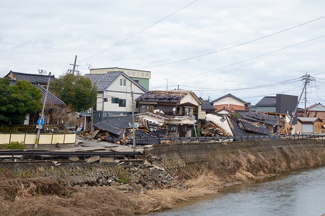 地震の怖さを感じる風景