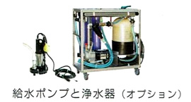 給水ポンプと浄水器